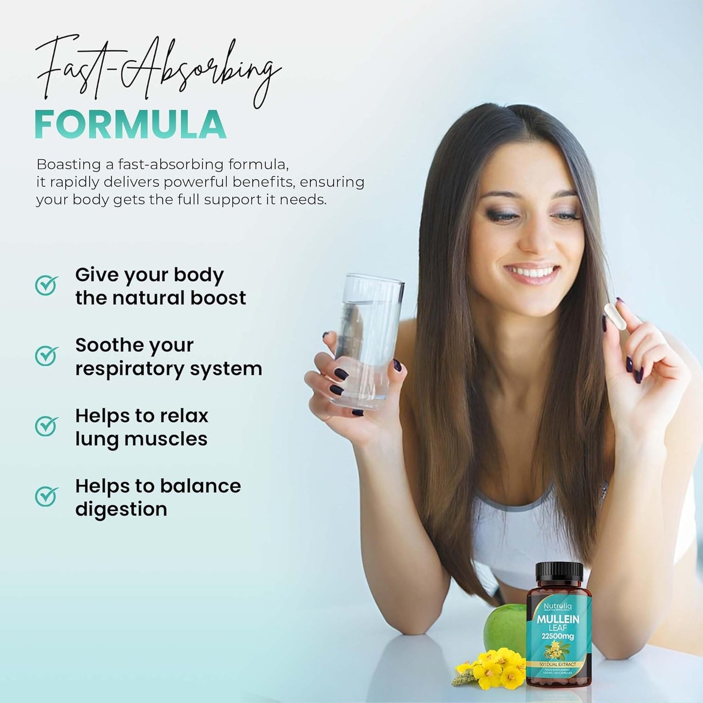 Nutroliq Mullein Leaf 50:1 Extract - Digestive & Sleep Support