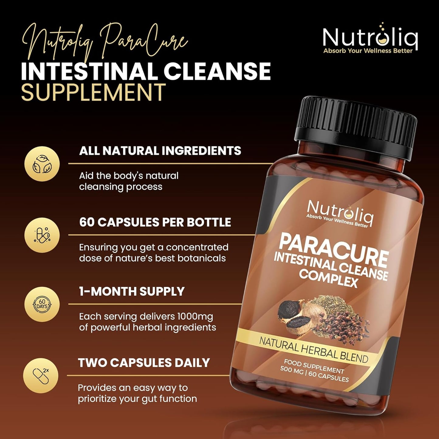 Nutroliq ParaCure Intestinal Cleanse Complex