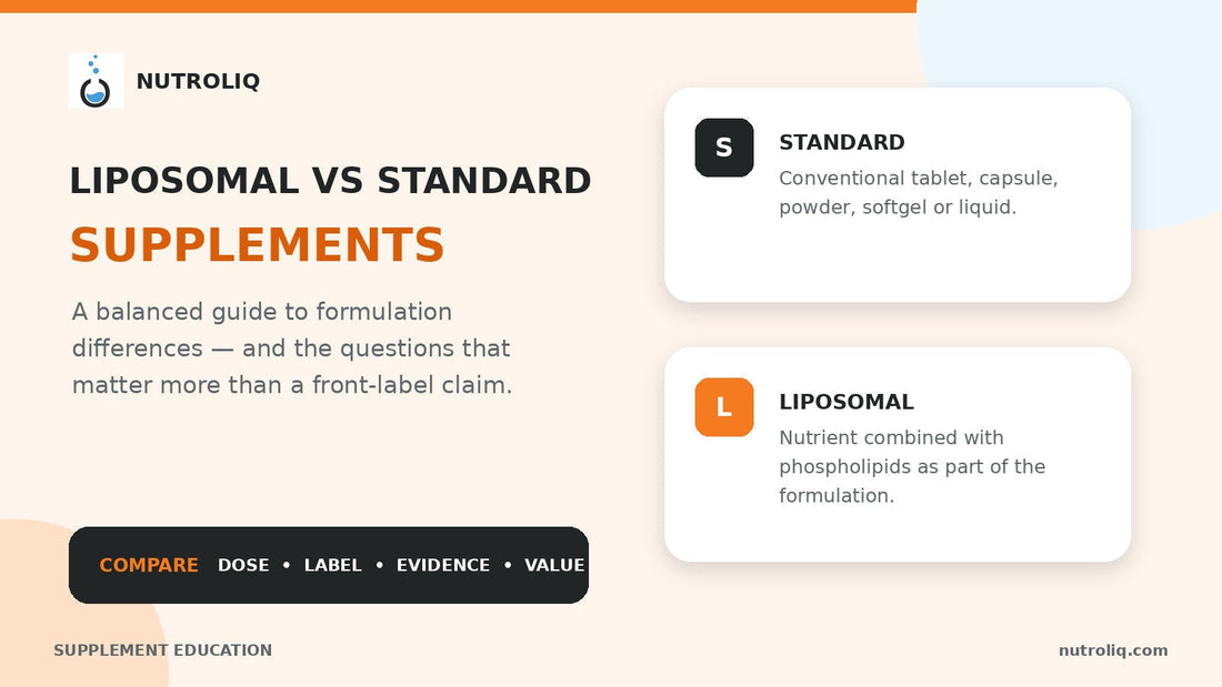 Liposomal vs Standard Supplements: What's the Difference?