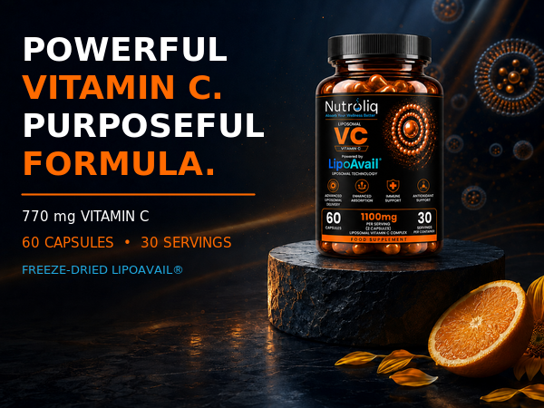 Nutroliq Liposomal Vitamin C Capsules – 60 Capsules