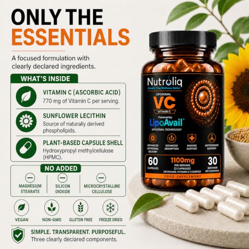 Nutroliq Liposomal Vitamin C Capsules – 60 Capsules