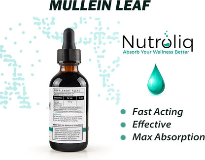 Nutroliq Mullein Leaf 50:1 Extract Drops - 60ml – product image 2