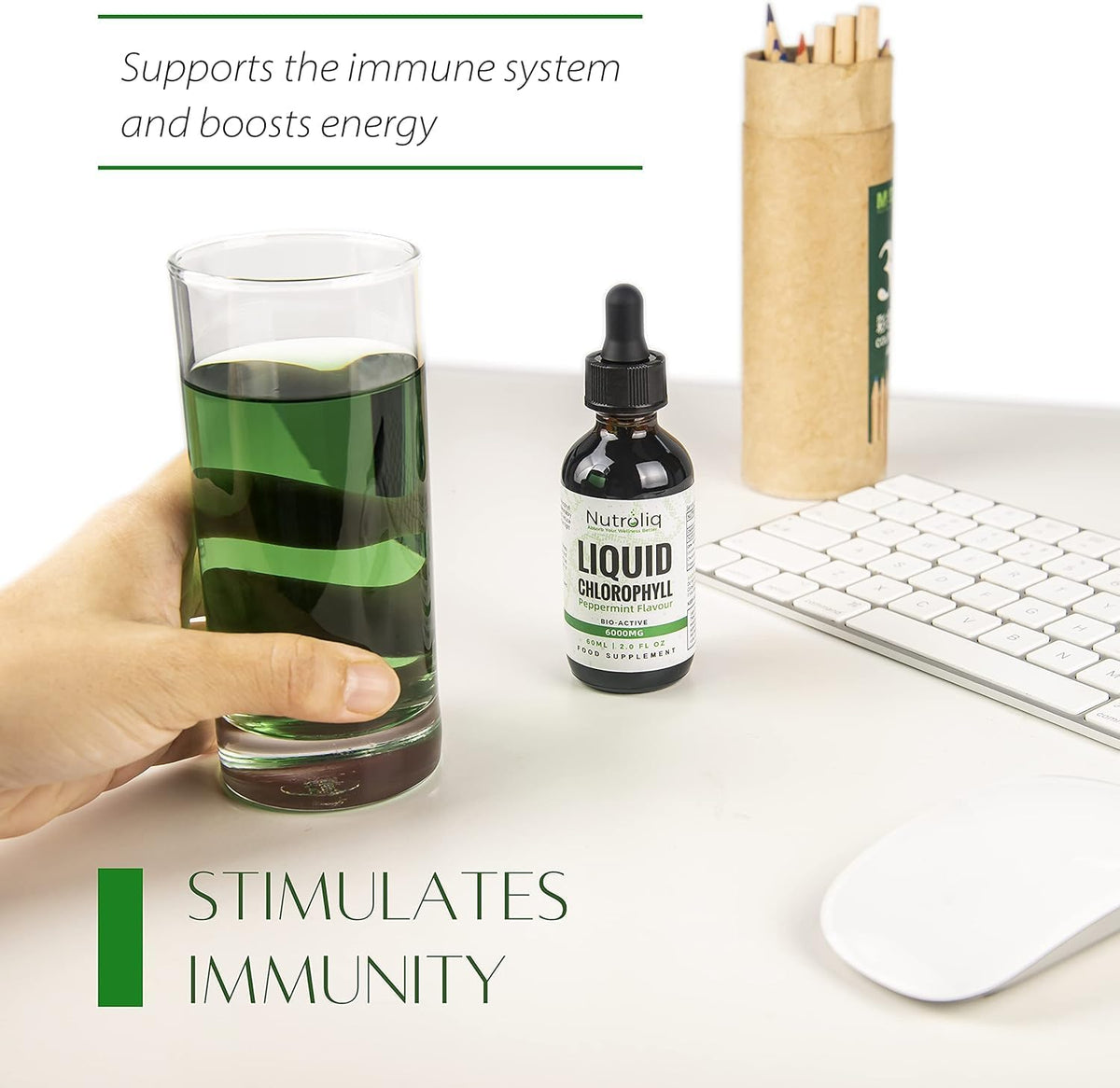 Nutroliq Liquid Chlorophyll Drops for Water 60ml – product image 9
