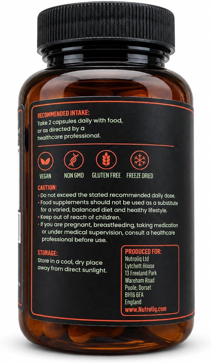 Nutroliq Liposomal Vitamin C Capsules – 60 Capsules – product image 7