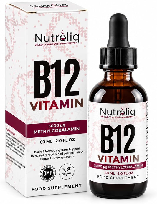 Nutroliq Vitamin B12 Liquid Drops 60ml – product image 1