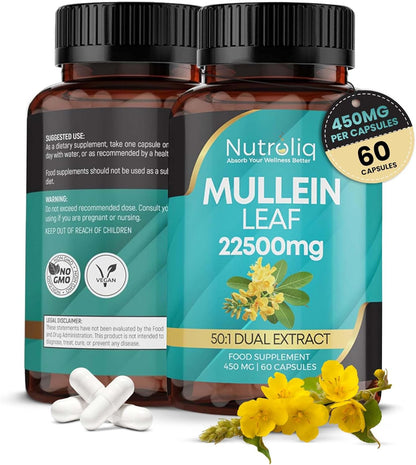 Nutroliq Mullein Leaf 50:1 Extract - Digestive & Sleep Support
