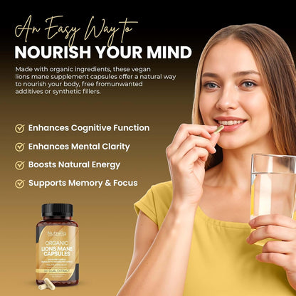 Nutroliq Organic Lions Mane Capsules