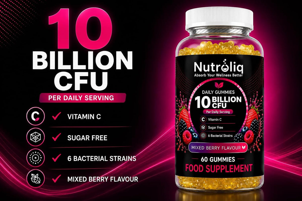 Nutroliq Daily Gummies – 10 Billion CFU + Vitamin C