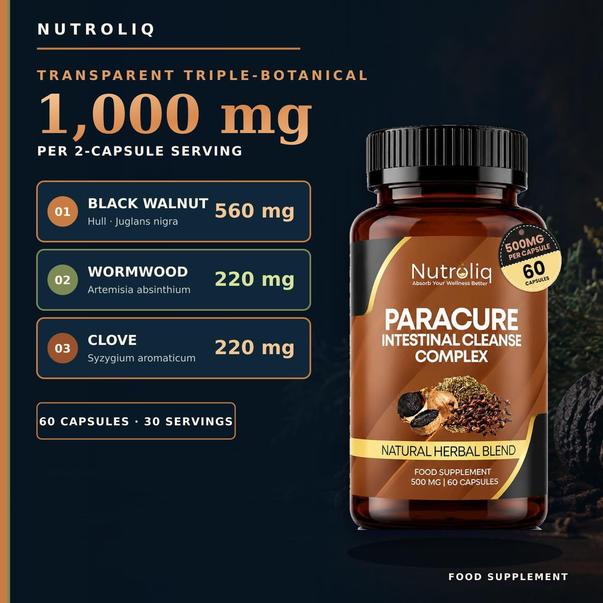 Nutroliq ParaCure Herbal Botanical Complex – product image 2