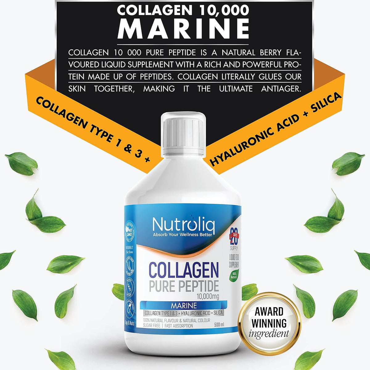 Nutroliq Marine Collagen Liquid 10000mg - 500ml – product image 5