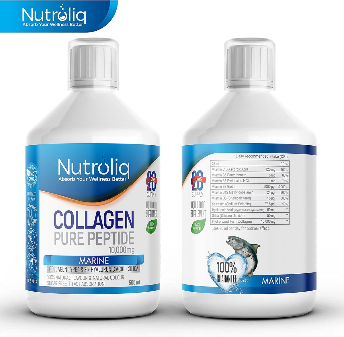 Nutroliq Marine Collagen Liquid 10000mg - 500ml – product image 2