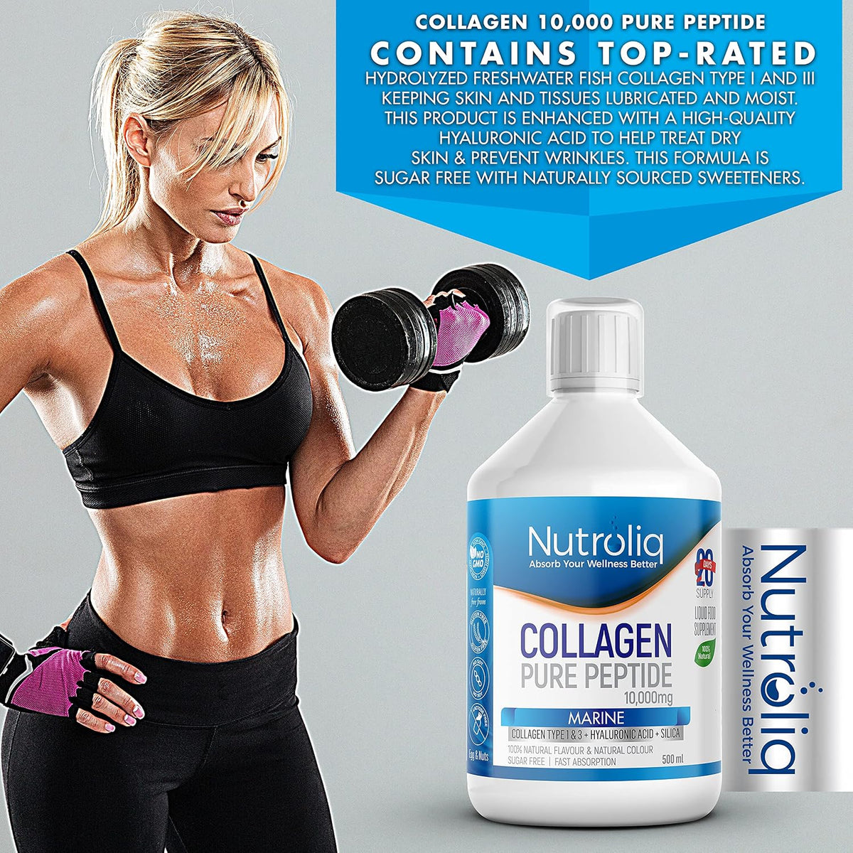 Nutroliq Marine Collagen Liquid 10000mg - 500ml – product image 7