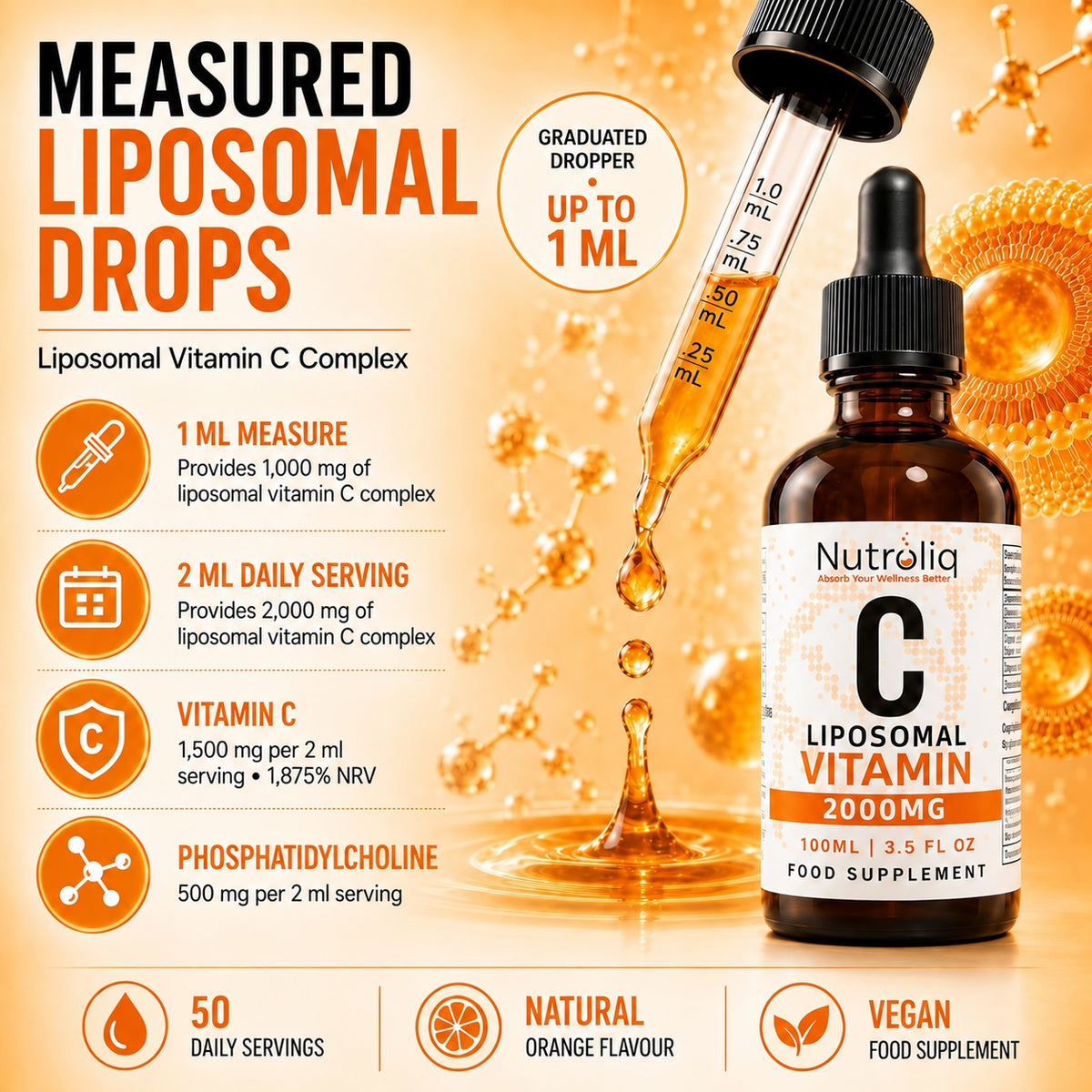 Nutroliq Vitamin C 100 ml product information 1