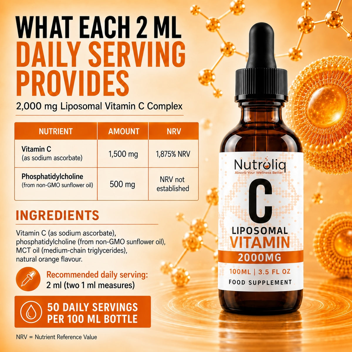 Nutroliq Vitamin C 100 ml product information 2